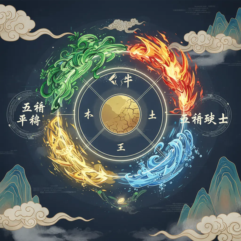 五行平衡 - 五行缺土