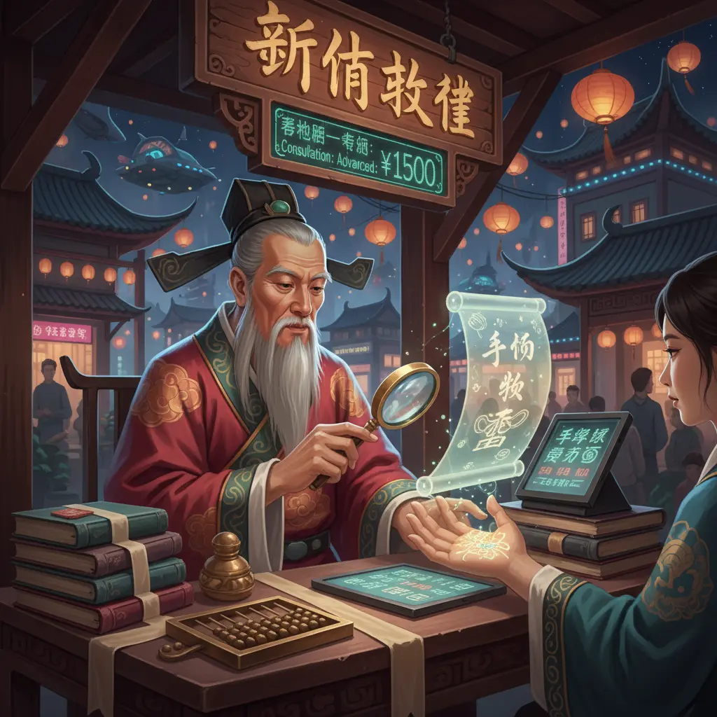 算命收費 - 手相學