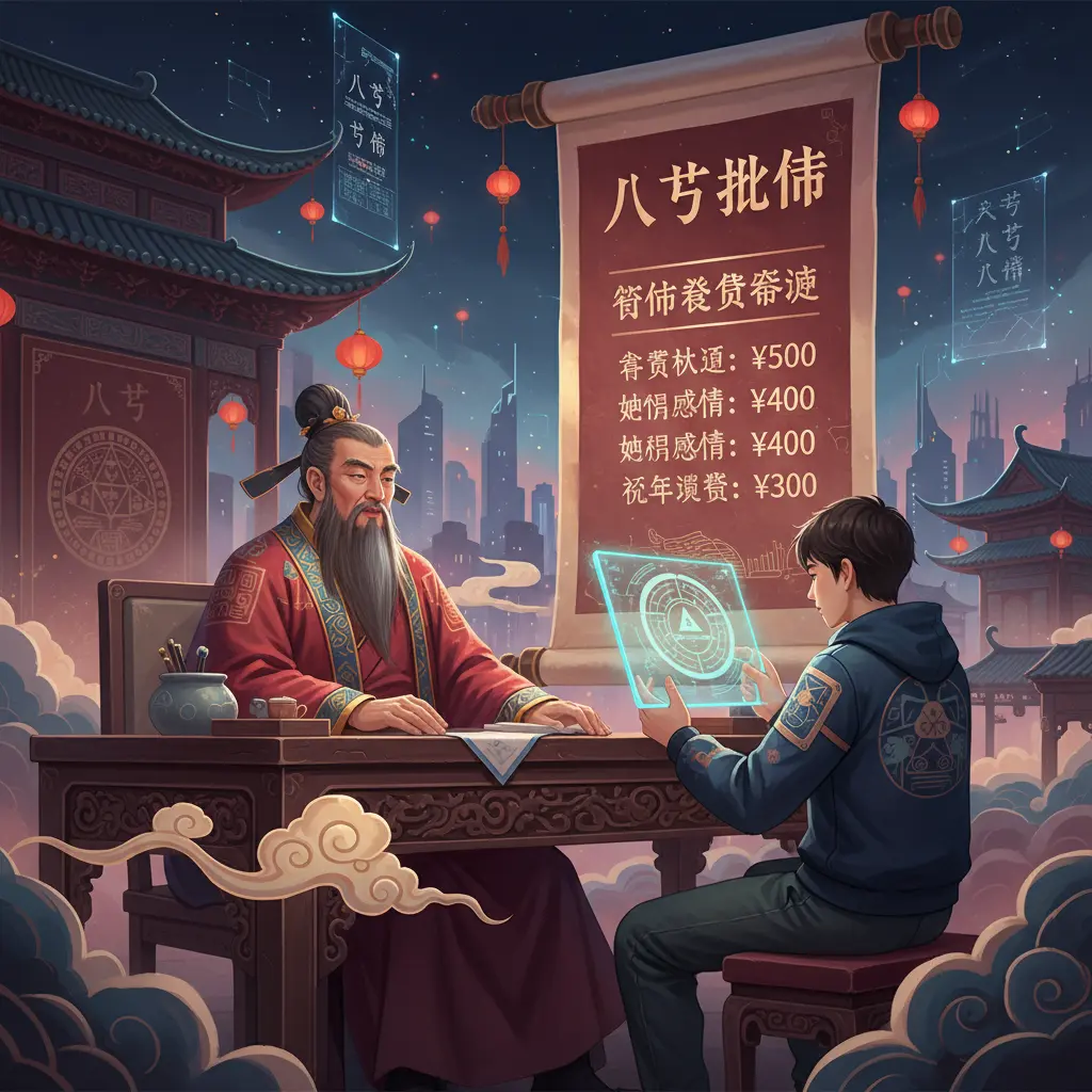 算命收費 - 八字批命