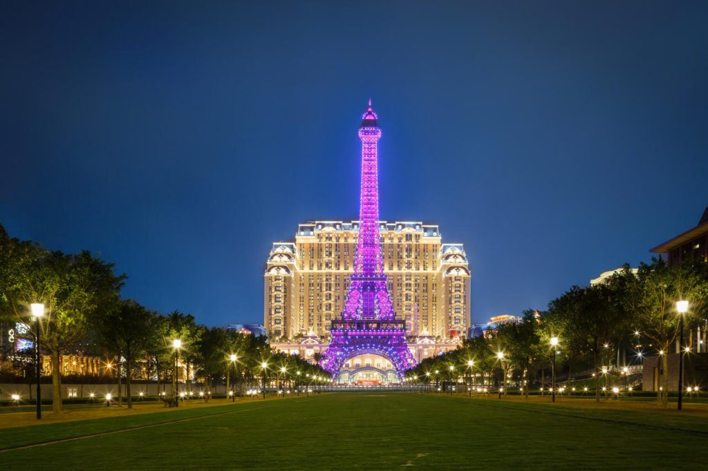 澳門旅遊推薦-巴黎人-巴黎鐵塔燈光秀